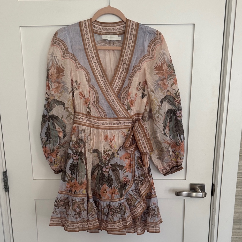 Zimmermann Multicolor Long Sleeve Dress